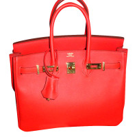 Hermès Birkin Bag 25 Leather in Orange