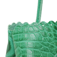Furla Handtasche aus Leder in Grün