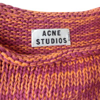 Acne Cotton sweater in pink/orange