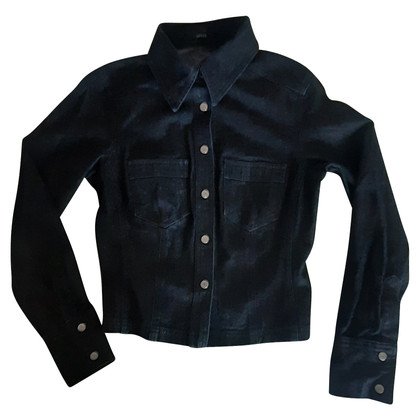 Gucci Jacke/Mantel aus Jeansstoff in Schwarz