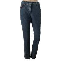 Chanel Paire de Pantalon en Coton en Bleu