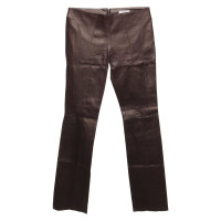 Jitrois Pantalon en cuir en bronze