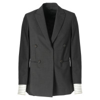 Brunello Cucinelli Blazer aus Wolle in Grau