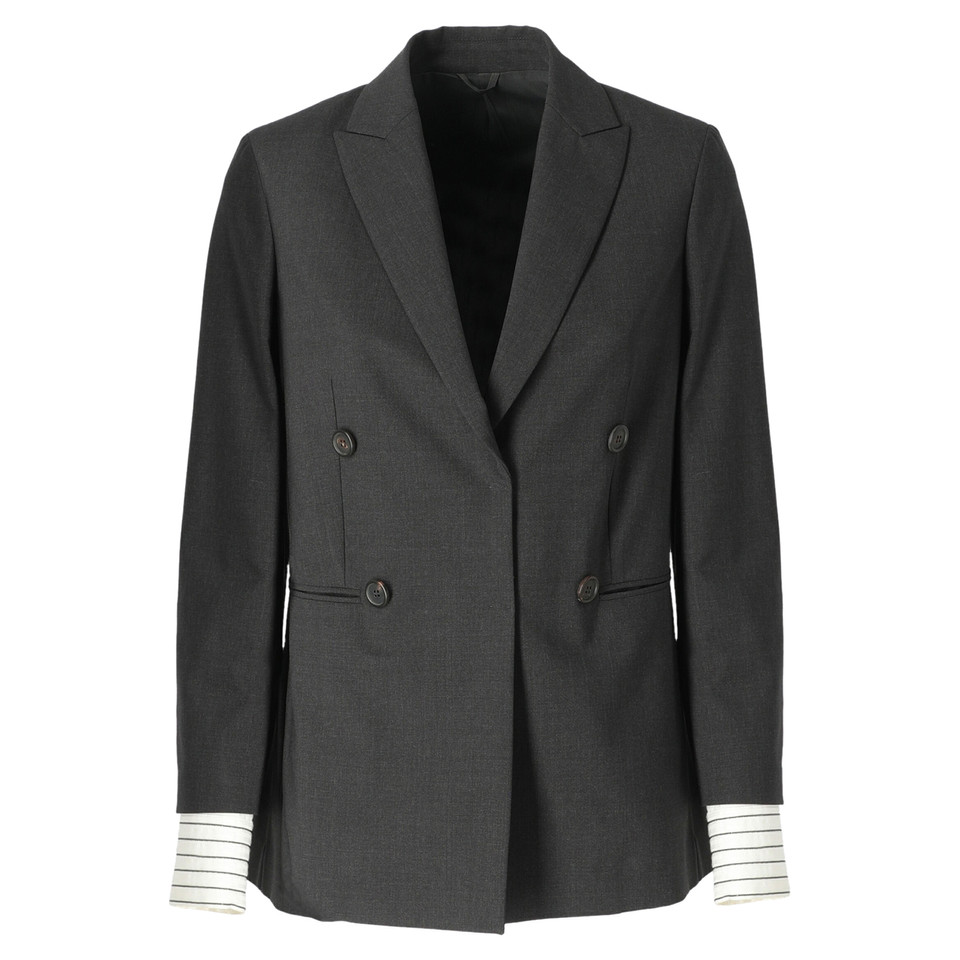 Brunello Cucinelli Blazer aus Wolle in Grau