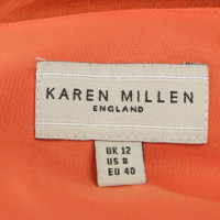 Karen Millen Seidenkleid in Orange