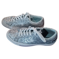 Chiara Ferragni Sneakers aus Canvas in Silbern