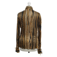 Roberto Cavalli Blouse in black / gold