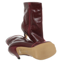 Vivienne Westwood Animal Cuff Boot Leather in Bordeaux