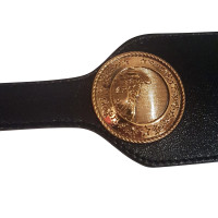 Versace Black Leather Belt 