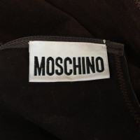 Moschino Kleid aus Wildleder in Braun