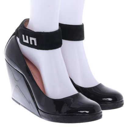 United Nude Wedges Patent leather in Black