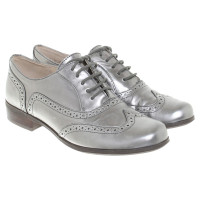 Clarks Silver-colored lace-up shoes