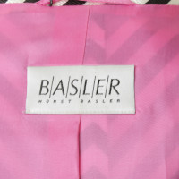 Basler Gestreifter Blazer in Schwarz/Weiß