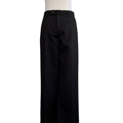 Versace Paire de Pantalon en Coton en Noir