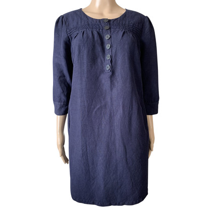 Bruuns Bazaar Kleid aus Leinen in Blau