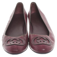 Gucci Slippers/Ballerinas Leather in Violet