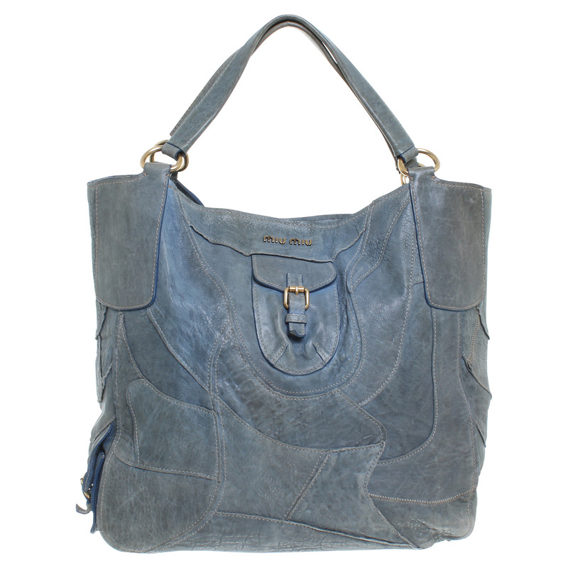 Miu Miu Tas in blauw-grijs