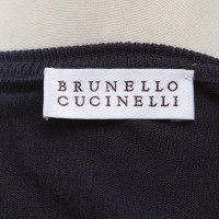 Brunello Cucinelli Tricot en Coton en Bleu