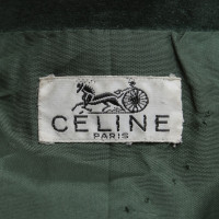 Céline Leather cape in green