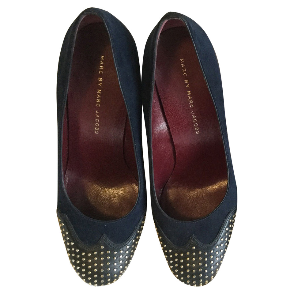 Marc By Marc Jacobs Décolleté / Checked in Suede in Blue