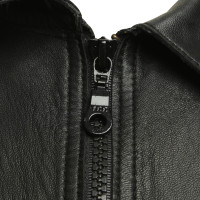 Costume National Leather Jacket in Black