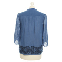 Tibi Top in blauw