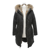 Barbed Parka with real fur