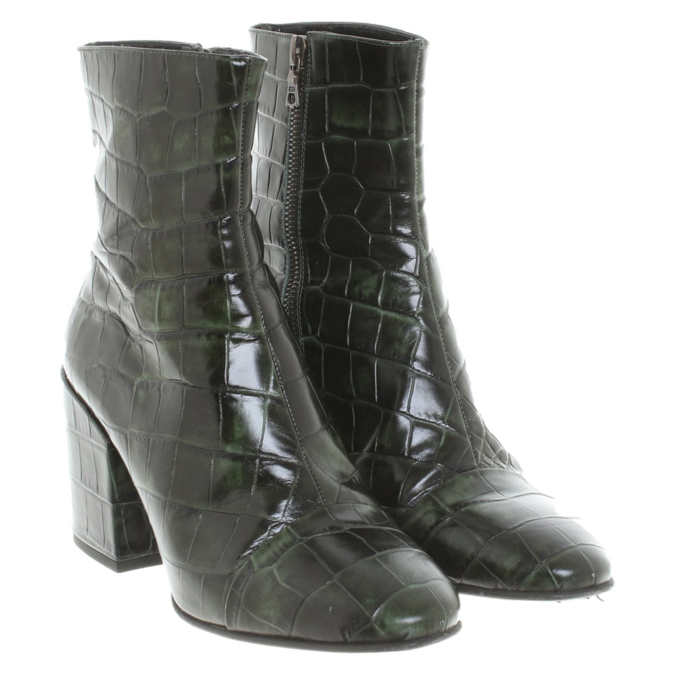 Dries Van Noten Ankle boots Leather in Green