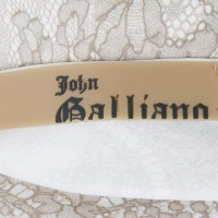 John Galliano Kleid mit Spitzendruck
