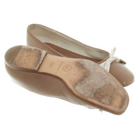 Chanel Slippers/Ballerinas Leather in Brown