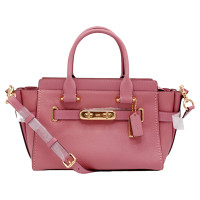 Coach Handtasche aus Leder in Rosa / Pink