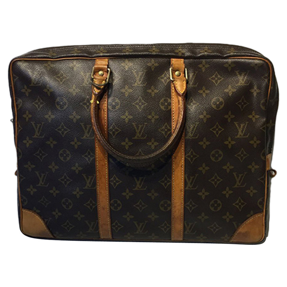 Louis Vuitton Handtas Canvas in Bruin