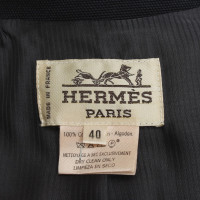 Hermès Short trench coat in blue