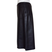 Donna Karan Skirt Leather in Black