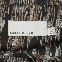 Karen Millen Jacke in Schwarz/Beige