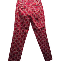 Max Mara Paire de Pantalon en Coton en Rouge