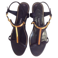 Tom Ford Sandals Leather in Black