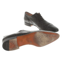 Santoni Budapest lace-up shoes in black