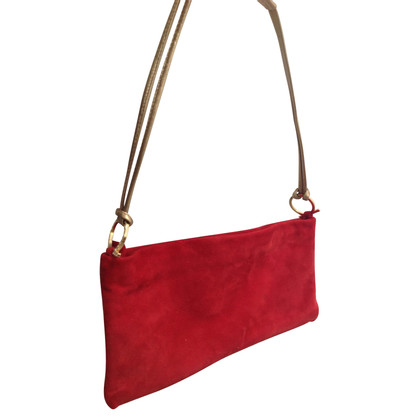 Salvatore Ferragamo Clutch Bag in Red