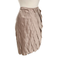 Marc Cain Silk skirt in light brown