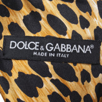 Dolce & Gabbana Satin dress in petrol