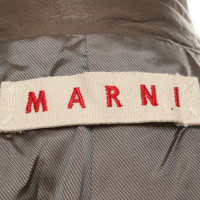 Marni Leather coat in beige