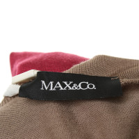 Max & Co Top in Taupe / Rood