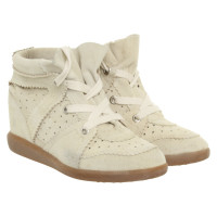 Isabel Marant Etoile Trainers Suede in Beige