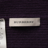 Burberry Cappello/Berretto in Cashmere in Viola