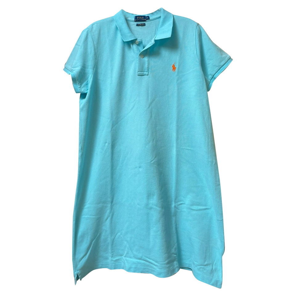 Polo Ralph Lauren Robe en Coton en Turquoise