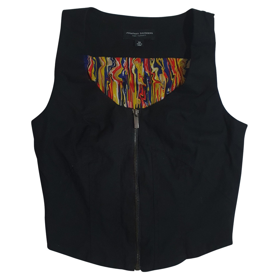 Jonathan Saunders Gilet en Coton en Noir