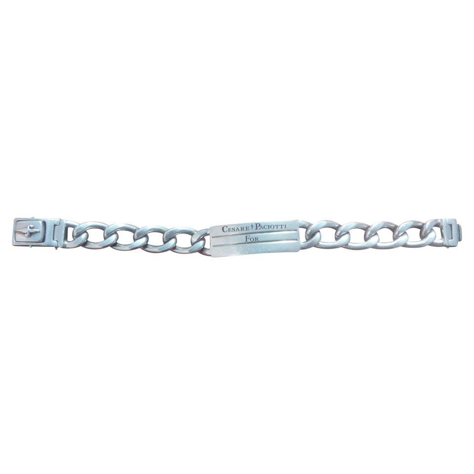 Cesare Paciotti Bracelet/Wristband Silver in Silvery