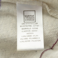 Marithé Et Francois Girbaud abito color crema con filato lurex