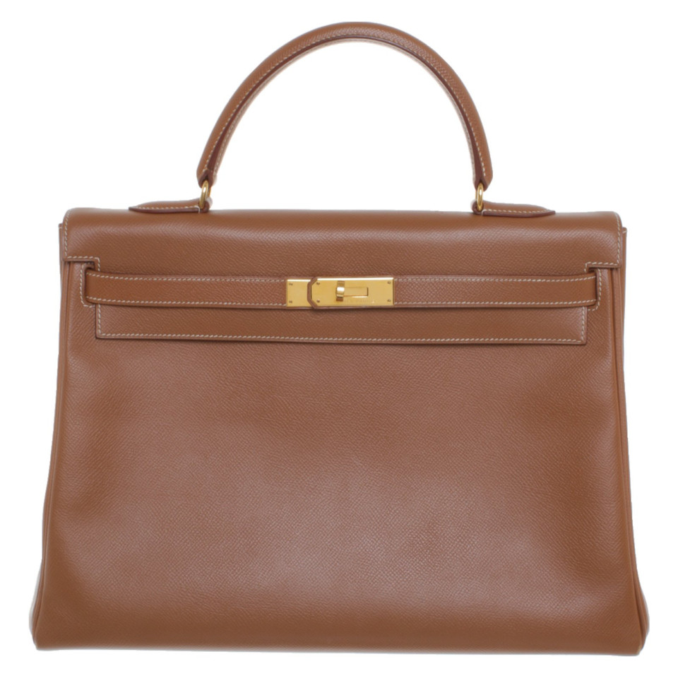 Hermès Kelly Bag 35 Leather in Brown